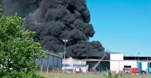 Incendie d'entrepôt