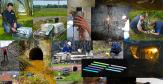 Le montage photos met en évidence le savoir-faire des équipes de l'Ineris oeuvrant dans le domaine du sol et du sous-sol