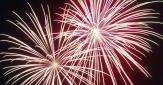 Feu d'artifice rose