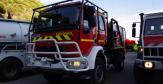 Camion de pompiers en intervention