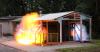 Essai d'explosion de substances sur la plateforme Incendie-explosion de l'Ineris