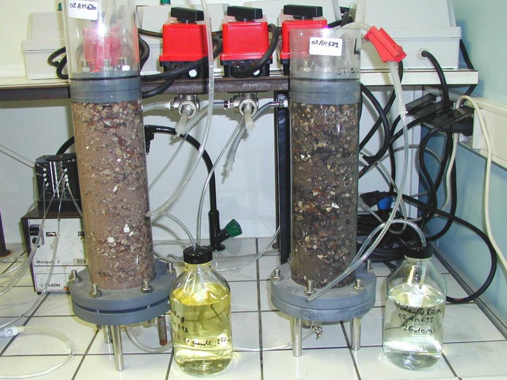 Perco. Matériel de laboratoire permetant d'analyser les déchets.