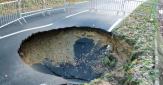 Effondrement de route